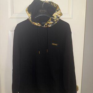 AUTHENTIC MENS VERSACE RARE BAROQUE HOODIE SWEATSHIRT XL SLIM FIT
